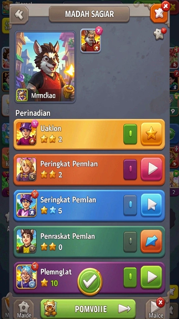 rebahin - Level menantang yang siap diuji oleh pemain.