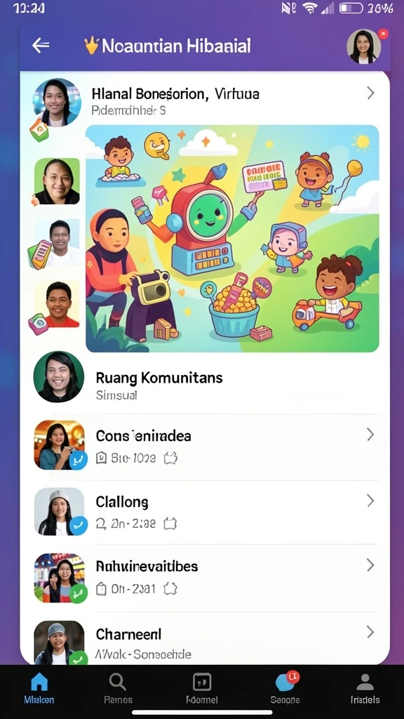 sp212 - Tampilan awal menarik dengan karakter yang menonjol.